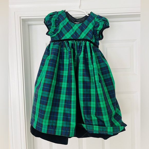 Cherokee Other - Adorable like new size 4t holiday dress green and navy